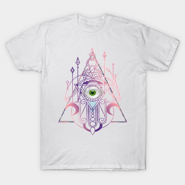 Khamsa/ Hamsa T-Shirt by LanaBanana